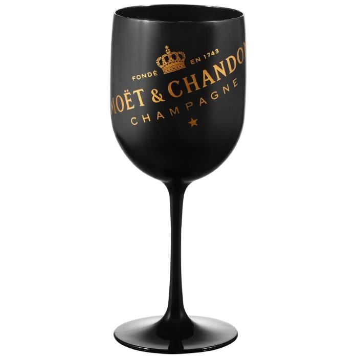 Flûtes à Champagne Noires Et Dorées - Lot De 4 Pour Vos Fêtes Et Soirées élégantes