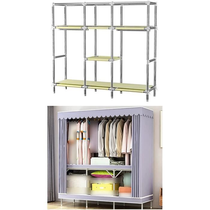 PENDERIE Armoire Pliable Armoire De Rangement Pliable Penderie Dressing