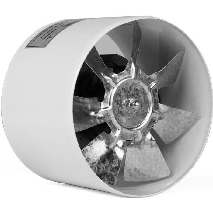 Metal Inline Extracteur Ventilateur 200 mm/8" avec montage support Conduit Ventilateur