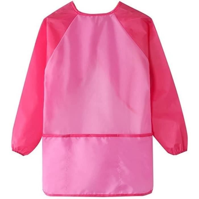 Blouse Peinture Enfant Manches Longues - Imperméable Anti-taches, Polyester, Tailles S/M/L