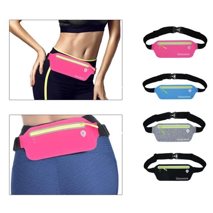 Sac Banane pour Femmes Hommes de Sport Cyclisme Marche Ceinture de Course /étanche Sacoche Ceinture Running Sangle /élastique R/églable pour S/éances de Sport