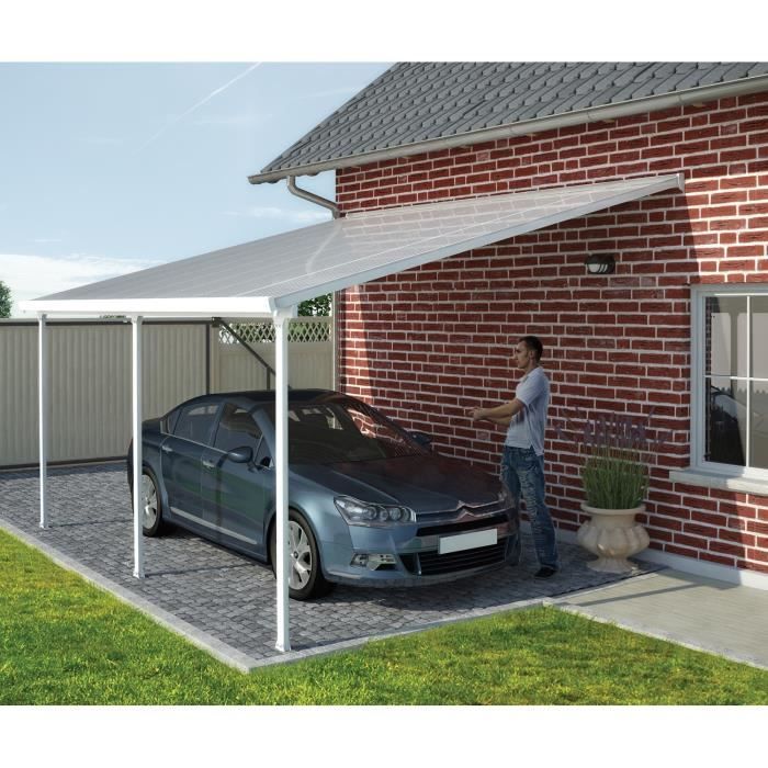 Toit Couv Terrasse Adosse 4x6 M En Polycarbonate Achat Vente Pergola Toit Couv Terrasse 4x6 M Cdiscount