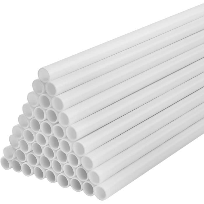 40 Chevilles à Gâteau RUNFENG - Bâtons Support Pour Gâteaux Étagés | 18 Cm X 1,1 Cm - Blanc