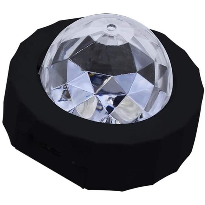 Portable Lumière Disco, Mini 3 Couleurs Boule Disco USB Rechargeable, Portabl