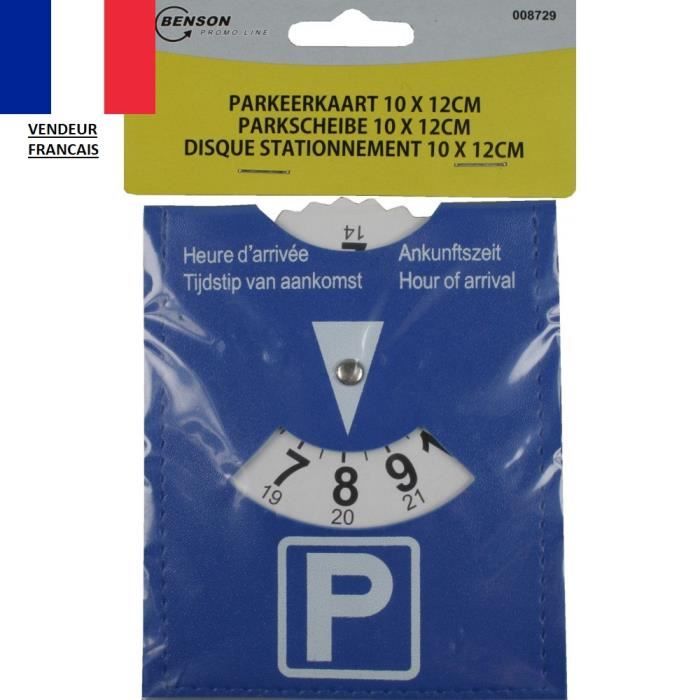 Disque de Stationnement Parking Disc Européen Zone Bleue 10 x 12 cm -  Cdiscount Auto