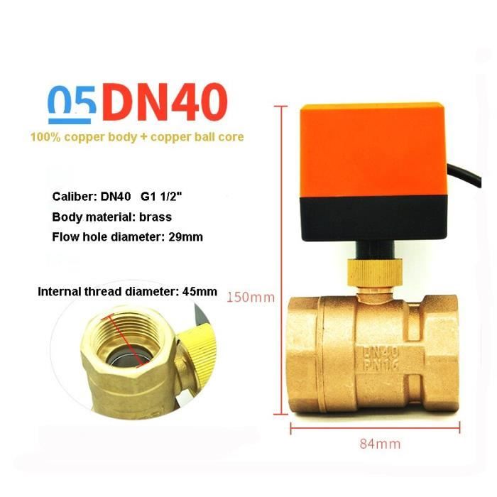 Robinet à Bille électrique HSH-Flo – 24V AC/DC – 4-20MA – 1-1/4 à 2 Pouces – Neuf