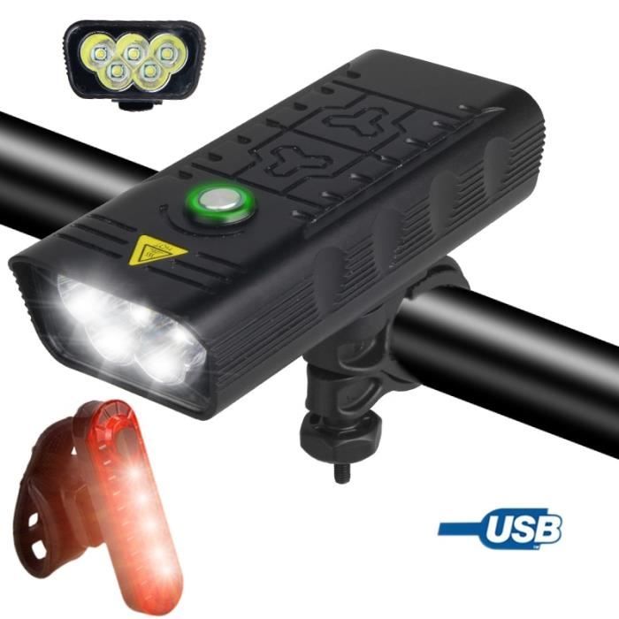 Feu Arrière Vélo LED étanche – Rechargeable USB Ou Piles AAA – Compact – 2 Modes – Sécurité Nocturne