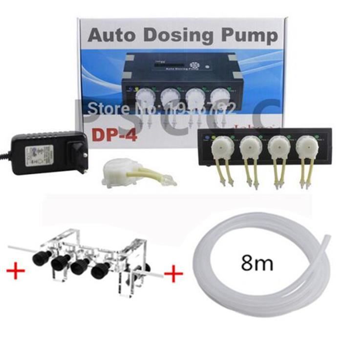 Mini Pompe Péristaltique DC6V - Pompe De Dosage Automatique Pour Labo, Aquarium, DIY - Noir Angle Droit