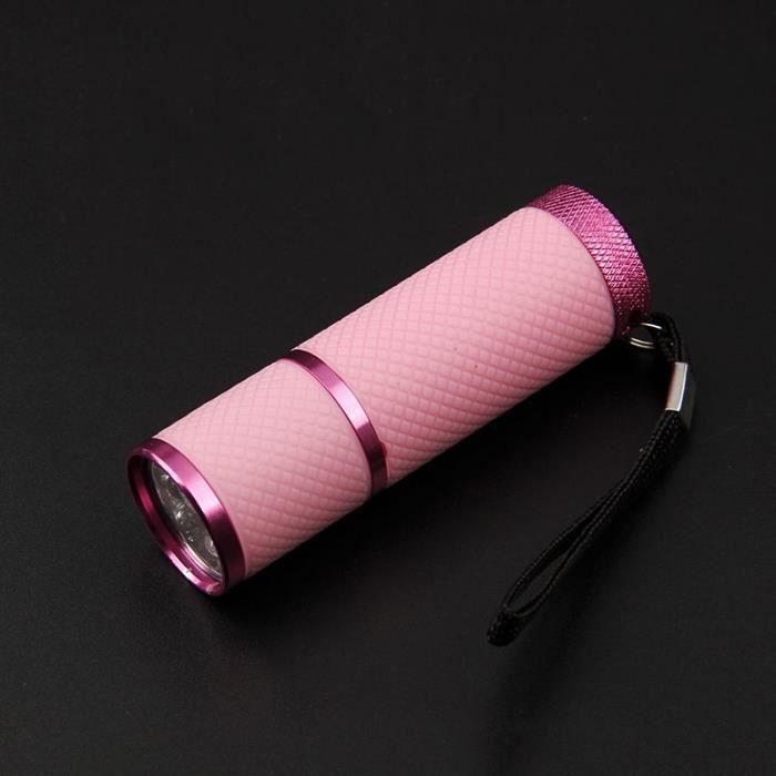 rose lampe de poche uv 3 couleurs, 9 led, torche ultra violette pour résine époxy, colle adhésive, outils de