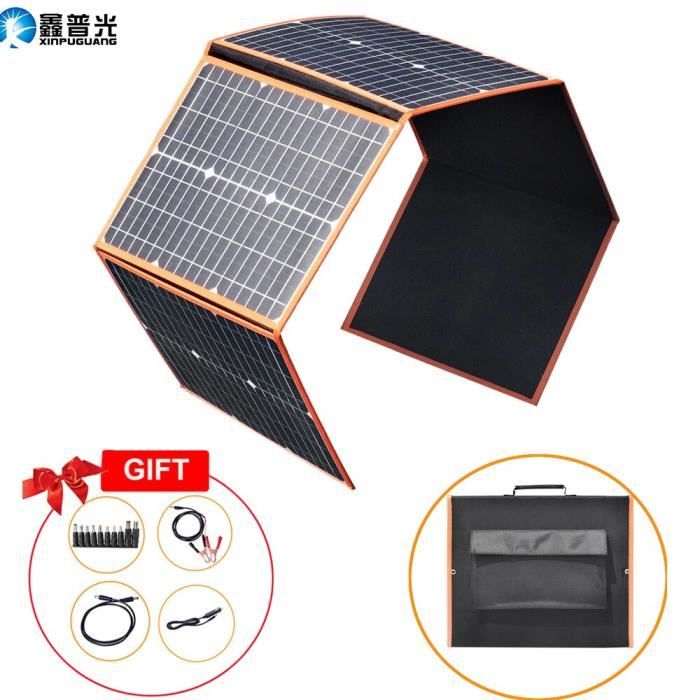 Chargeur Solaire Portable Pliable 5W - Imperméable Léger - Pour Téléphone, Powerbank - Camping, Randonnée, Urgence - 7