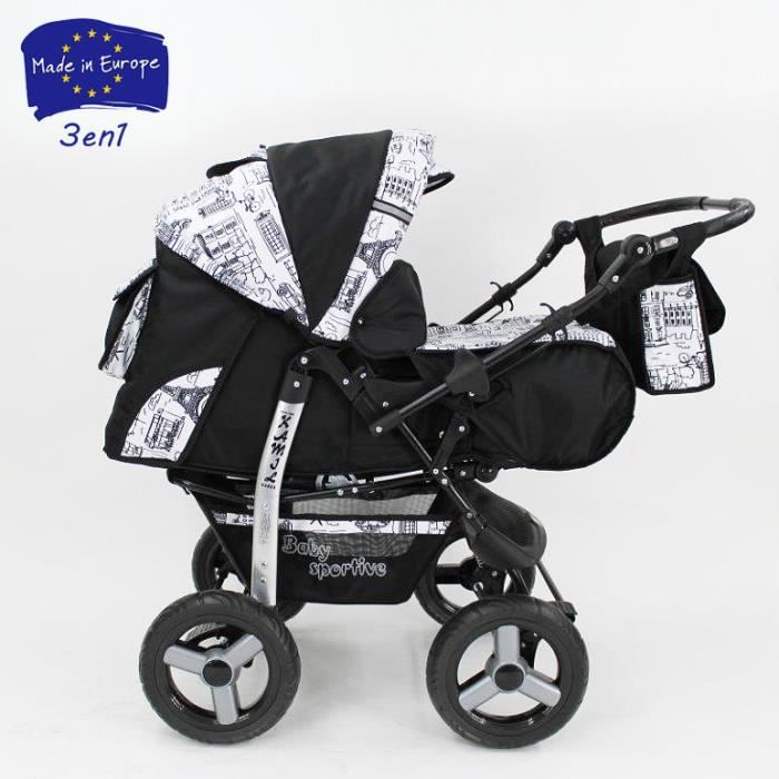 Poussette baby hot sale sportive 3en1