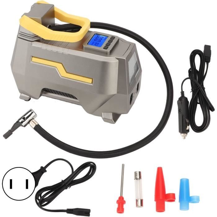 Compresseur D'air électrique Portable Outbee – Pompe à Pneus 150 PSI Avec Manomètre Numérique, Arrêt Auto Et Lampe Torche