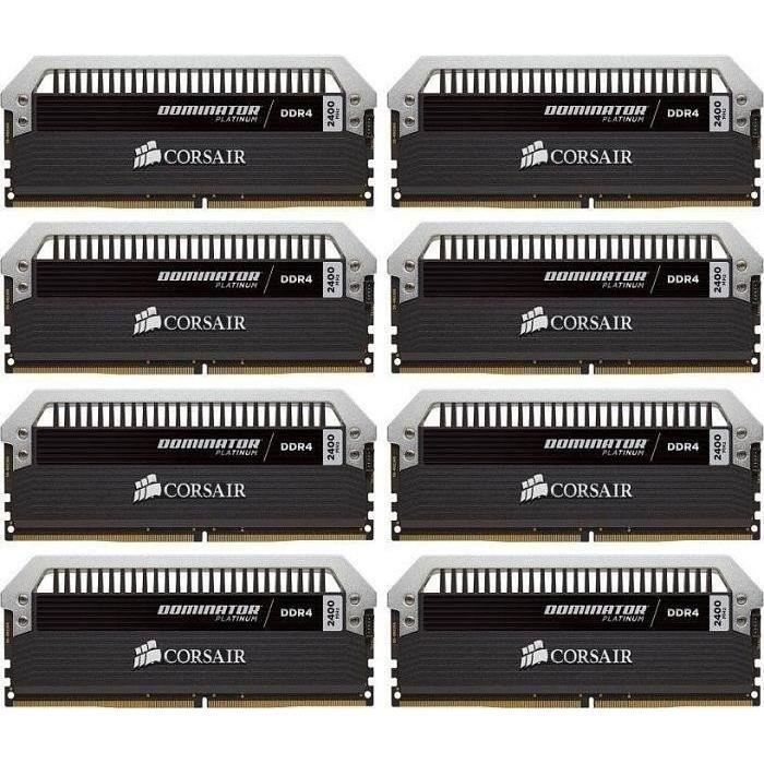 CORSAIR Dominator Platinum 64GB 8 x 8GB 288 Pin DDR4 SDRAM DDR4 2800 PC4 22400 Desktop Memory Model CMD64GX4M8B2800C14 Cdiscount Informatique
