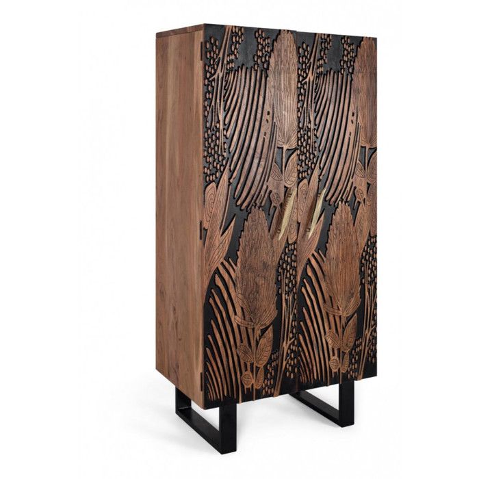 Armoire - Giner y Colomer - Bois dacacia et métal - Design fonctionnel - Style contemporain Armoire - Giner y Colomer - Bois dacacia et métal - Design fonctionnel - Style contemporain