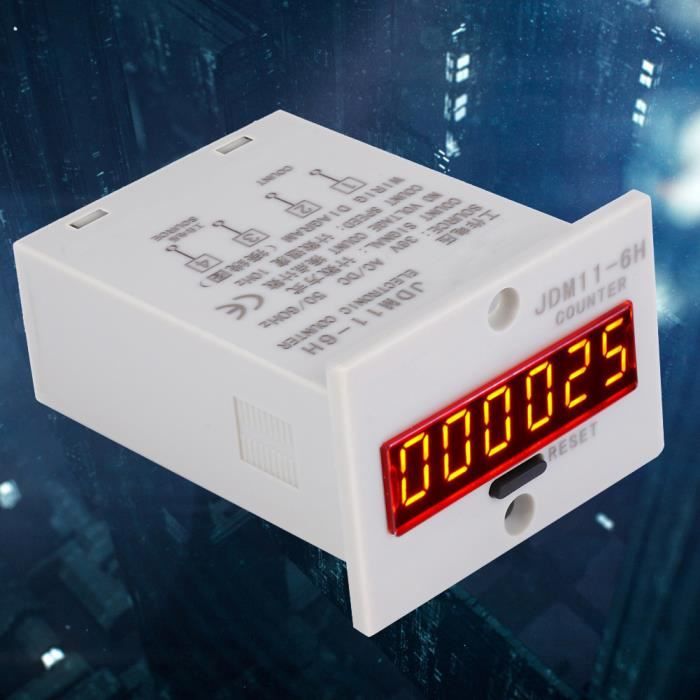 Broco Compteur Électronique LCD Numérique – Détecteur Induction Magnétique 5 Chiffres Haute Précision
