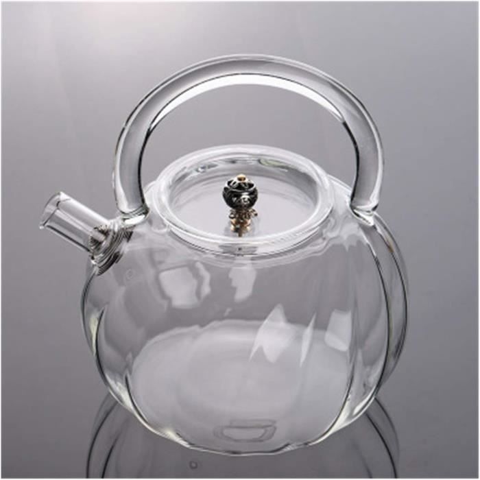 Théière En Verre Borosilicate 400ml Avec Infuseur - Résistante à La Chaleur, Pour Cuisinière à Gaz Ou Induction