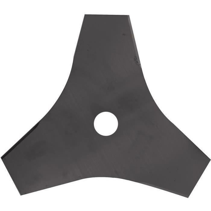 Lame 3 dents évidées adaptable pour débroussailleuse - Coupe de 255mm, alésage: 25,4mm, épaisseur: 2