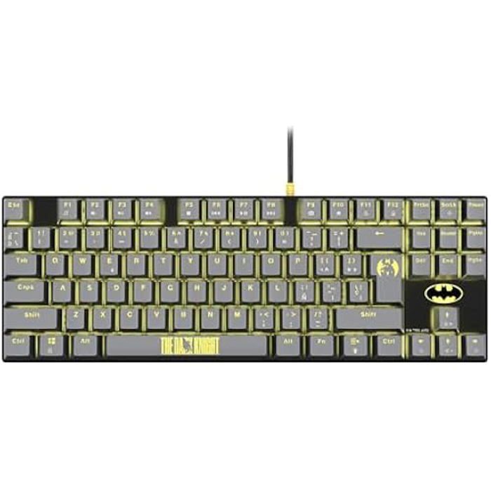 Clavier mécanique TKL - FRTEC - Batman - DPI configurable - Rétroéclairage RVB - Ergonomique