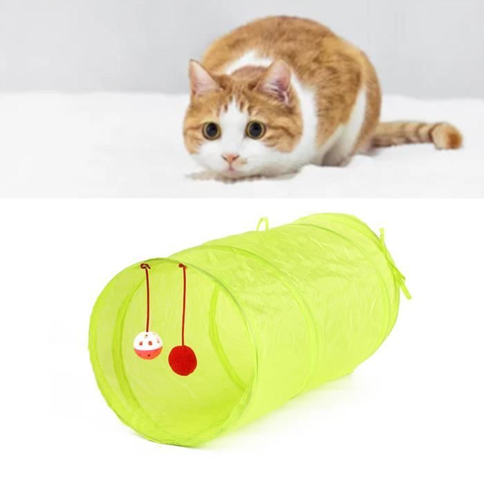 Meilleurs prix pour Tunnel pour chat - FYDUN - Vert - Pliable - Durable - Crinkle attractif