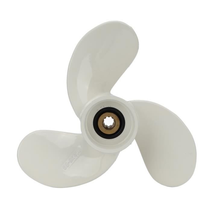 Hélice Marine Prettyia 7 1/4 X 6 BS En Alliage Aluminium - Compatible Yamaha 2,5 CV - Antirouille, Durable