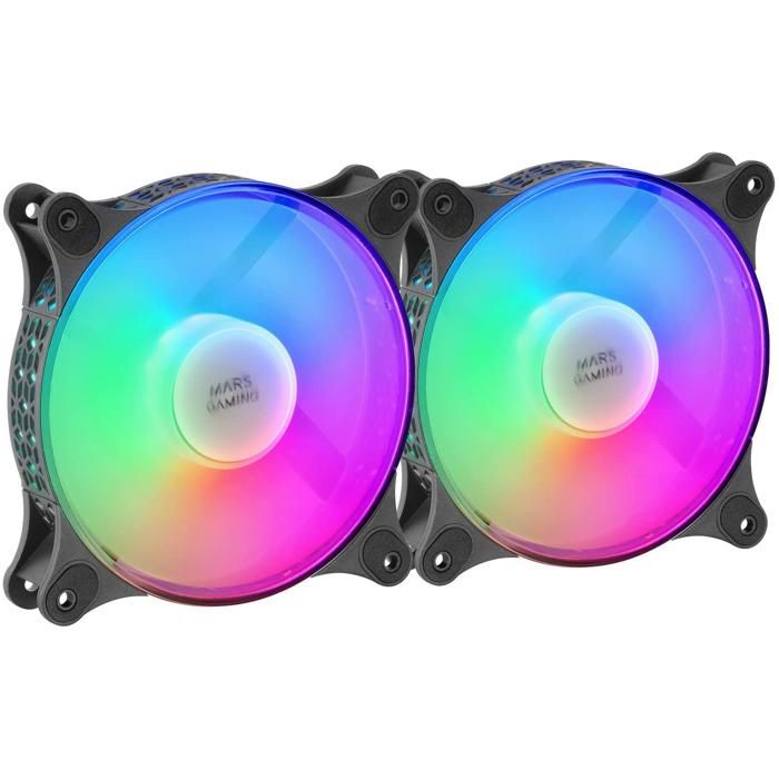 Mars Gaming MFDUO système de refroidissement d'ordinateur Boitier PC Ventilateur 12 cm Neuf - vue 5