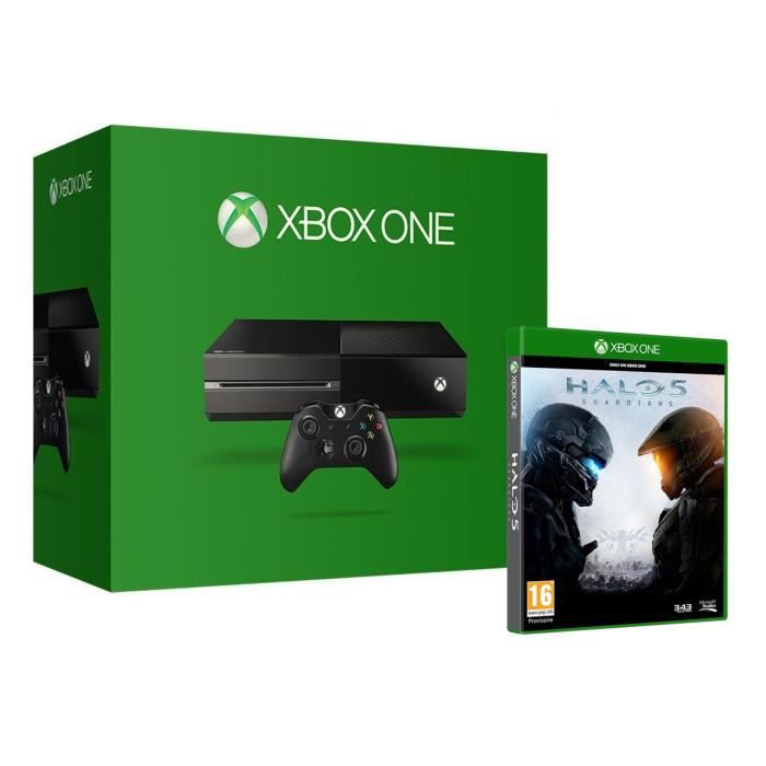 CONSOLE XBOX ONE 500 GB BLACK + HALO 5 Cdiscount Jeux vidéo