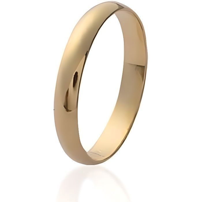 Bague Alliance Fine En Plaqué Or 18 Carats Bijouxia Tailles 48 à 76