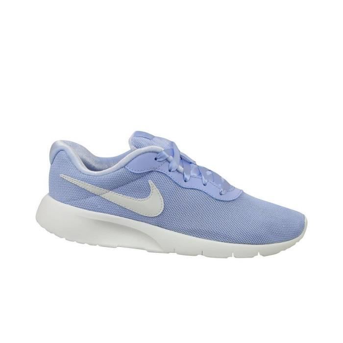 Baskets NIKE Tanjun SE GS Bleu Textile Lacets Bleu