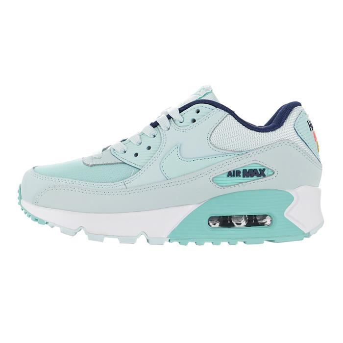 Baskets Nike Air Max 90 Femme Bleu Vert Vert - Cdiscount Chaussures