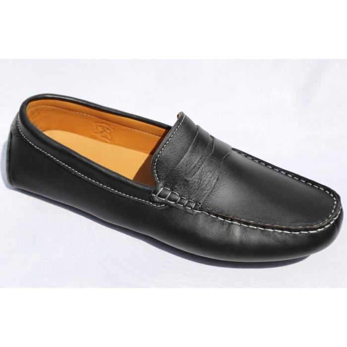mocassin homme cuir