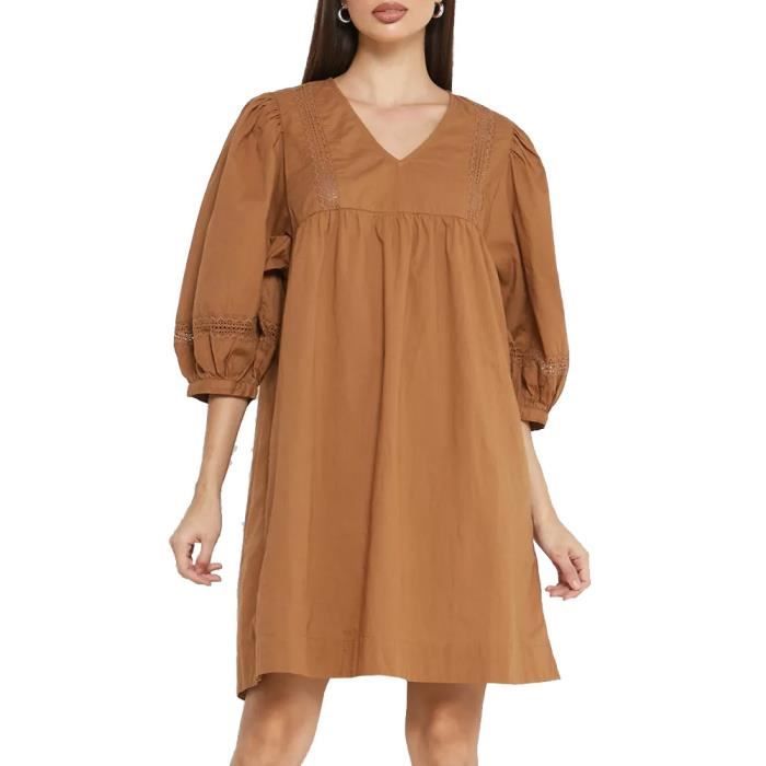 Robe cheap marron femme