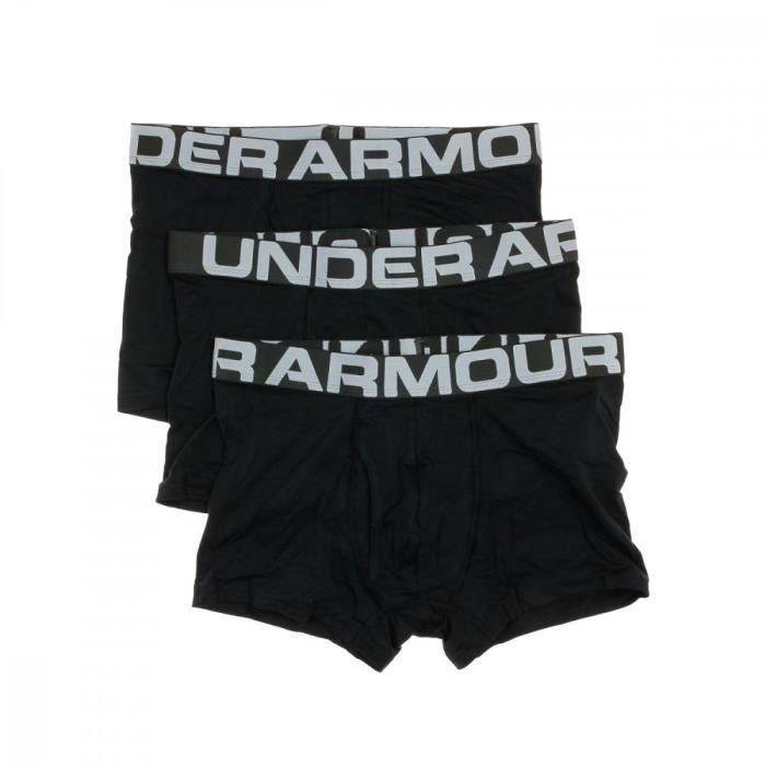 Lot de 3 boxers homme Under Armour Charged Cotton Black Cdiscount Pret a Porter