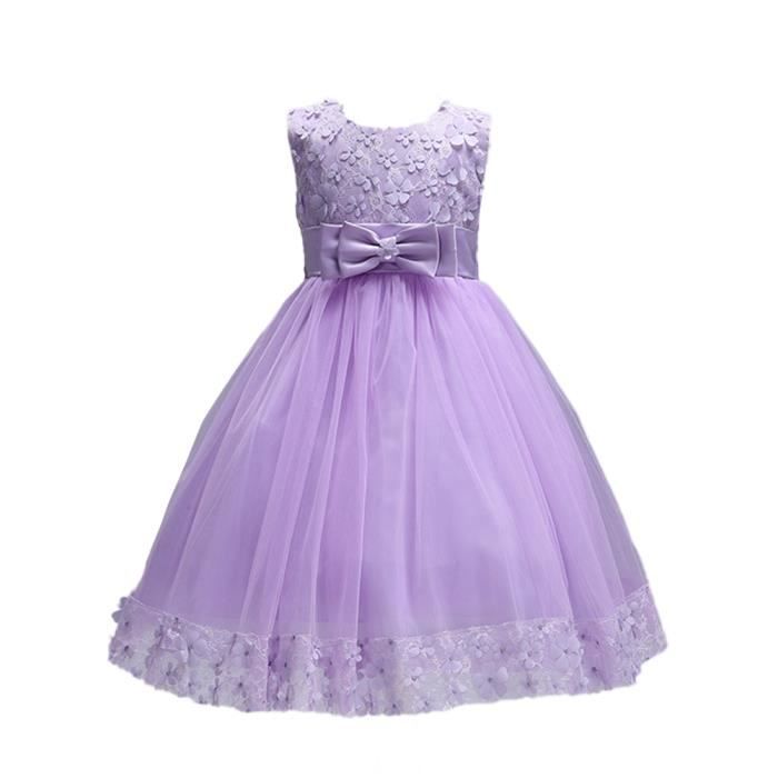 Filles Robe en Dentelle Applique Tulle Robe de Soir e de Mariage