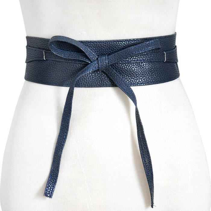 CEINTURE Ceinture en Faux cuir souple pour femmes couleur unie