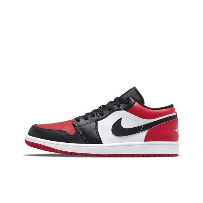 Basket Air Jordan 1 Low Bred Toe pour hommes et femme Rouge - Cdiscount  Chaussures