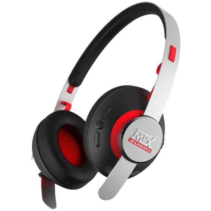 Casque Bluetooth MTX iX3BT supra auriculaire avec lecture carte microSD