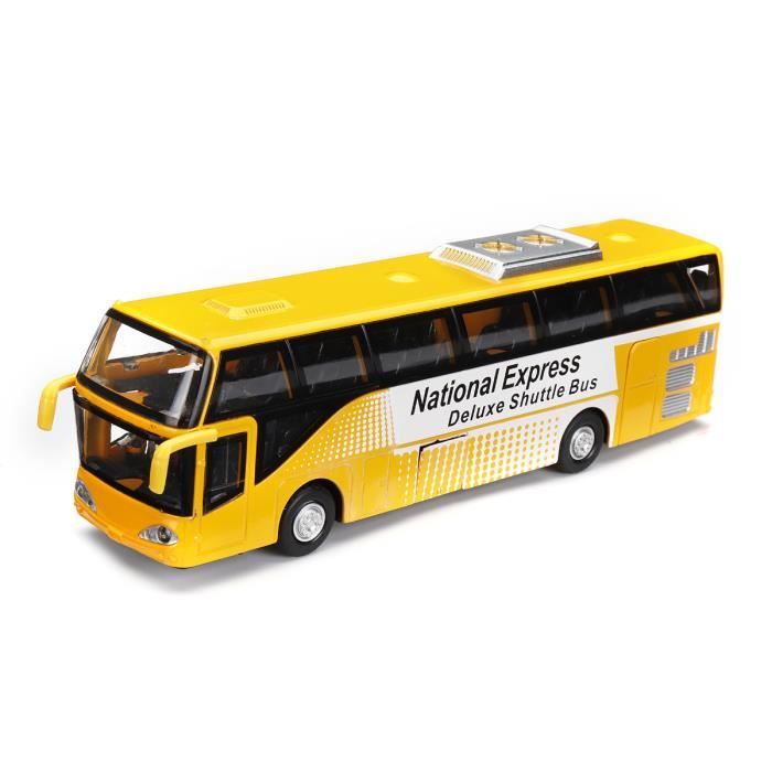 Neufu Mini Bus Jouet 1 32 Double Decker Alliage Bus Voiture