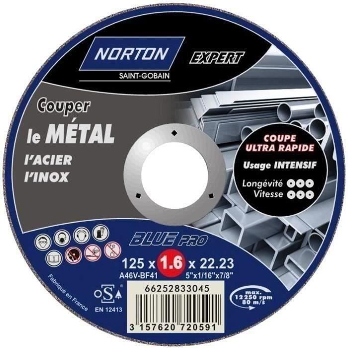 Disque à tronçonner - Blue Pro - métal - 125x1.6 mm