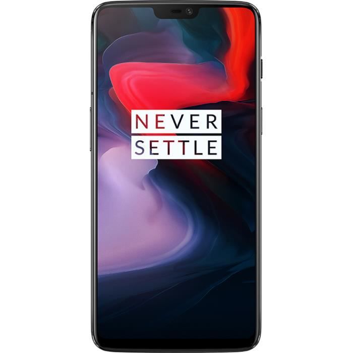 Vente Téléphone portable OnePlus 6, 15,9 cm (6.28"), 256 Go, 16 MP, Android, Oreo, Noir pas cher Vente Téléphone portable OnePlus 6, 15,9 cm (6.28"), 256 Go, 16 MP, Android, Oreo, Noir pas cher