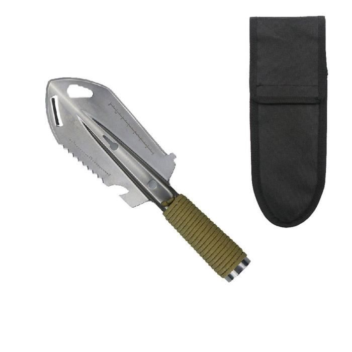 Pelle Multitool Ultralégère En Acier Inox - Pour Camping Et Survie, Avec étui De Transport