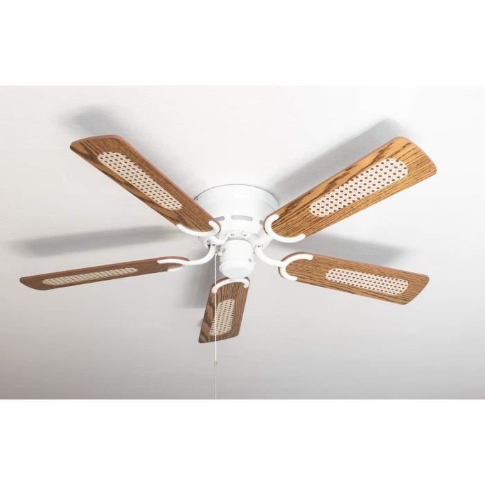 Ventilateur de plafond Kisa Deluxe BN Rose / Noyer