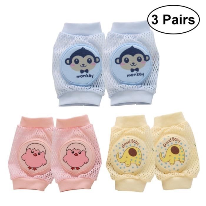 3 Paires De Genouilleres Pour Bebe Rampant Protege Genou Multifonctionnel Sangle De Soutien Du Genou Manchon De Kit Securite Bebe Cdiscount Pret A Porter