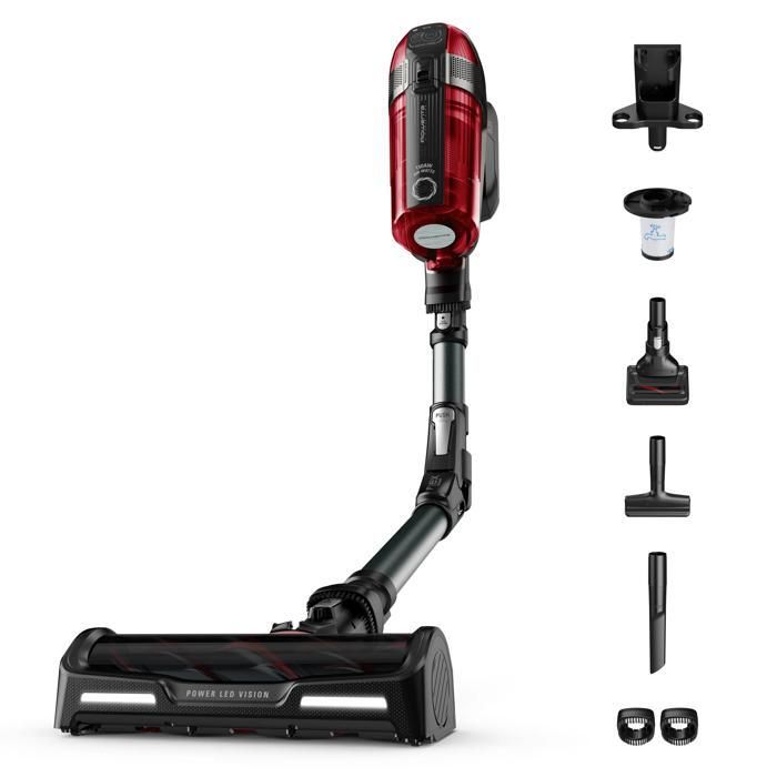 Rowenta Aspirateur balai sans fil multifonction Performant Polyvalent 150 AW Autonomie jusquà 45 minutes RH98A8WO