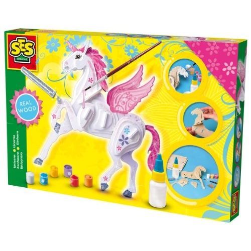 Seasboes Kit De Bricolage Licorne 55 Pièces, Kit De Bricolage En Bois Pour Enfants