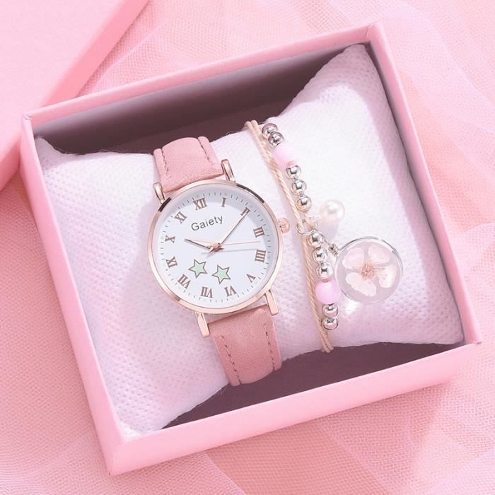 Montre sales rose enfant