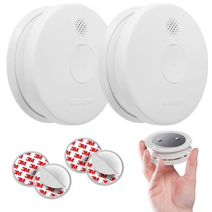 Lot de 3 détecteurs de fumée NF Autonomie Garantie +supports aimantés - vue 3