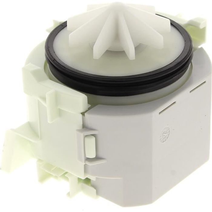 Pompe de vidange BLP3 01-003 pour lave-vaisselle Bosch, Siemens, Neff, Viva - Blanc