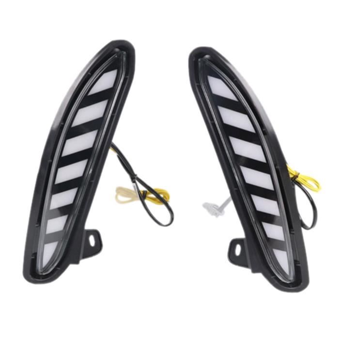 Feu Diurne Et Clignotant Led 2x 6 LED Feux Diurnes Voiture Conduite DRL Brouillard Lampe Blanc Gyrophare Bleu Feu Diurne Et Clignotant Led 2x 6 LED Feux Diurnes Voiture Conduite DRL Brouillard Lampe Blanc Gyrophare Bleu