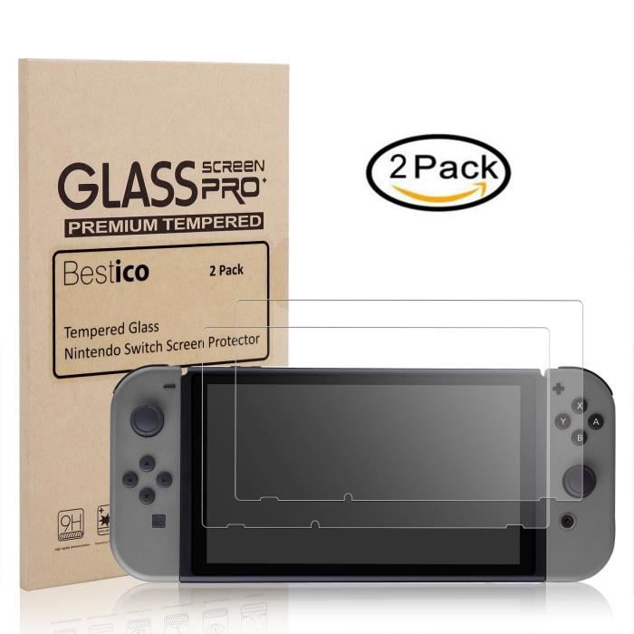 Protection écran Premium (x2) en verre trempé 9H Nintendo Switch