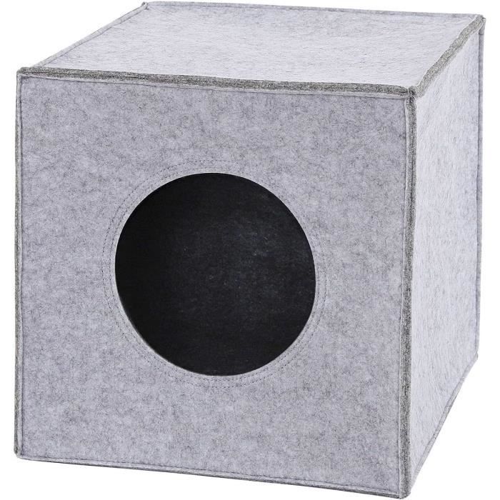 Meilleurs prix pour lionto Caverne Chat Pliable Caverne Chats pour étagères 33x37x33 cm, sans Oreiller Gris Clair142